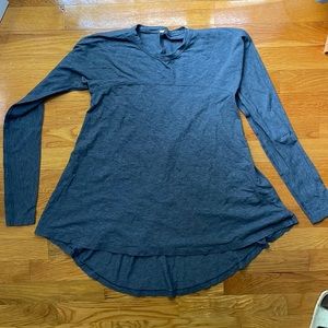 LULULEMON, size 2, dark grey long sleeve flowy top, LIKE NEW